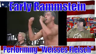 Early Rammstein Performing quotWeisses Fleischquot  REACTION [upl. by Marabelle]