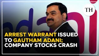 Adani US indictment Arrest Warrant issued to Gautham Adani companys stocks plunge [upl. by Accebor257]