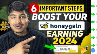 Fast Earning Tips For Honeygain App 2024 🚀 increase Your Honeygain Earning  Fast Earning Update [upl. by Glovsky519]