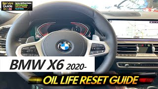 BMW X6 2020 2021 Service Light Reset [upl. by Haimes47]