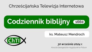 Codziennik biblijny słowo na dzień 30 września 2024 r [upl. by Inatirb]