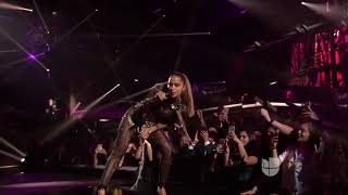 Anitta J Balvin Jeon  Machika Live at Premio Lo Nuestro 2018 HD [upl. by Asinet914]