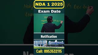 NDA 1 2025 Notification  NDA 1 2025 Exam Date  NDA Application Form 🔥NDA Form Fill Up 2025 [upl. by Anivlac186]