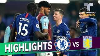 Chelsea vs Aston Villa 21 Goals amp Highlights  Telemundo Deportes [upl. by Ahsenac]