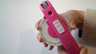 How to use MOTEX E404 Embossing label maker [upl. by Aciretal]