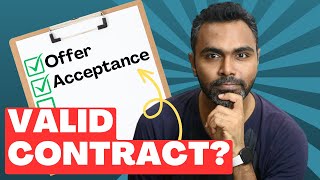 What is an Offer and Acceptance in a Contract Why are they important for a valid contract [upl. by Ignacio]