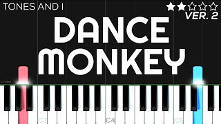 Tones And I  Dance Monkey  EASY SLOW Piano Tutorial [upl. by Henryetta]