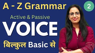 Active amp Passive Voice for Beginners  Part  2  Basic English grammar in Hindi  by Rani Maam [upl. by Liryc]