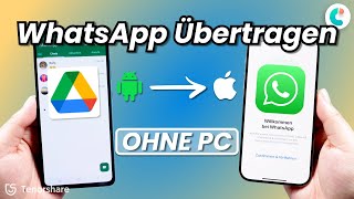 OHNE PC WhatsApp Chat Backup von Google Drive auf iPhone übertragenwiederherstellen [upl. by Beutler]