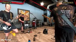 trivium  Entrance Of The Conflagration Full Band Hangar Playthrough [upl. by Llerod]