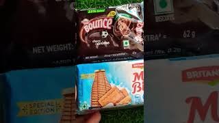 BOUNCE CHOCO CREAMampBRITANNIA YT SHORTS HEALTHY SHORTS [upl. by Eleik]