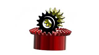 Solidworks Animation Bavel Gear [upl. by Dari908]