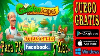 Gardenscapes Juego de Rompecabezas Gratis en Android IOS PC Tablet movil IPad IPhone Windows [upl. by Gilford511]