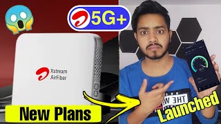 Airtel airfiber new plans launched  Airtel airfiber free 4k set top box  Airtel vs Jio airfiber [upl. by Esiocnarf25]