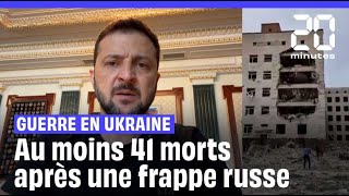 Guerre en Ukraine  Au moins 41 morts et 180 blessées dans une frappe russe dans le centre du pays [upl. by Etnomaj]