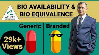 Bio availability amp Bio equivalence  Dr Shantanu R Joshi  2019 [upl. by Teyut851]