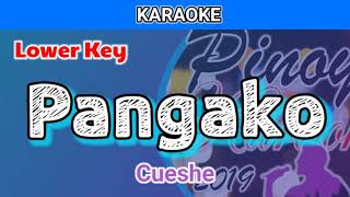 Pangako by Cueshe Karaoke  Lower Key [upl. by Sivam]