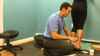 Achilles Tendinopathy 3 of 4  Functional Taping Treatment [upl. by Kenley950]