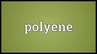 Polyene Meaning [upl. by Pirbhai626]