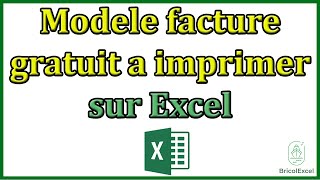 Excel modele facture gratuit a imprimer [upl. by Huebner738]