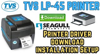 TVS LP45 PRINTER DRIVER DOWNLOAD INSTALLATION SETUP [upl. by Niotna]