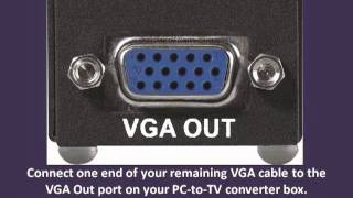 How to Convert VGA to TV Out  VGA to TV Converter Tutorials [upl. by Killy883]