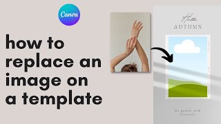 🎨 HOW TO change a PHOTO in a canva template  canva tutorial for beginners how to use canva [upl. by Madi]