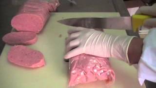 Structured ham with Transglutaminase [upl. by Mchugh]