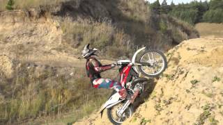 First Backflip Husqvarna WR 144 [upl. by Einomrah451]