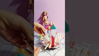 cute doll paper glass craft ideas 💡💡 new fashion dolls subscribe shorts [upl. by Asiral]