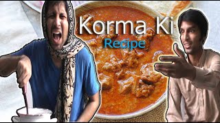 Korma ki Recipe  Funny Video  By Fazool Production [upl. by Anilegna67]