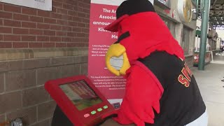 Red Wings introduce handsonly CPR training kiosk [upl. by Odrareg452]