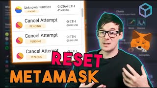 How to Reset MetaMask  Stuck amp Pending Transaction [upl. by Rickard159]