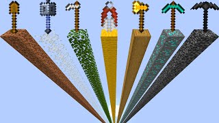 Which Tool is the Fastest in Minecraft An Experiment [upl. by Adanama]