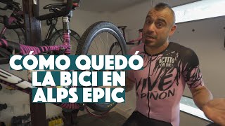 CÓMO QUEDÓ la BICI en ALPS EPIC  Valentí Sanjuan [upl. by Ennaed]