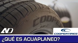 Acuaplaneo y el dibujo de la llanta  Cooper Consejos en AutoDinámico [upl. by Whorton]