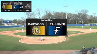 Faulkner vs Oakwood Baseball [upl. by Harli]