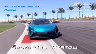 RACING McLaren Artura 23 1 Lap Yas Marina Circuit mclaren mclarenartura tuned forzamotorsport [upl. by Gabrila]