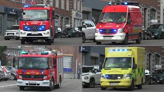 AIRHORN Départs Pompiers Ambulance et SMUR en urgence pendant les portes ouvertes à Rochefort [upl. by Sherurd430]