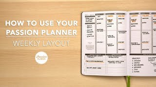 How To Use Your Passion Planner Weekly Layout [upl. by Leontyne981]