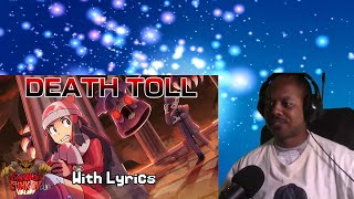 Death Toll WITH LYRICS Friday Night Funkin Hypnos Lullaby v2 Cover Reaction [upl. by Adlin]