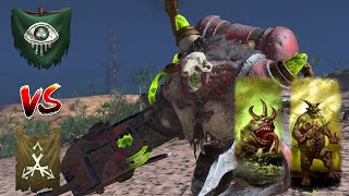 Disgustingly resilient vs just disgusting  Nurgle vs Skaven  Warhammer 3 Land battle [upl. by Frederik]