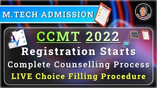 Complete LIVE Choice Filling Procedure of CCMT 2022  Counselling Process🎯 Must Watch  Alok Sir [upl. by Eoz]