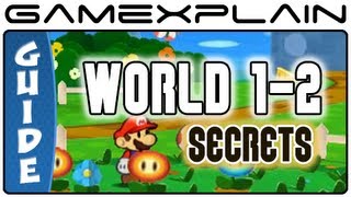 Paper Mario Sticker Star World 12 Guide amp Walkthrough Puzzles amp Secrets [upl. by Meeharbi]