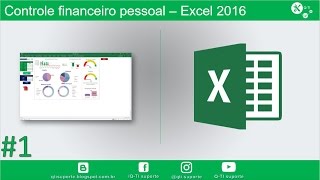 Controle financeiro pessoal 1  Excel 2016 Dashboards e VBA [upl. by Reagen849]