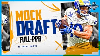 PPR Mock Draft  Fantasy Football PickbyPick Strategy and Players to Target 2023 [upl. by Siraved]