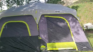 First Look CORE 10Person Lighted Instant Cabin Tent from Costco [upl. by Cristian]