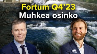 Fortum Q4’23 Vuolas osinko mutta lauhkea tulos [upl. by Ara248]