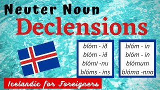 Icelandic Grammar Neuter Noun Declensions [upl. by Sherry]