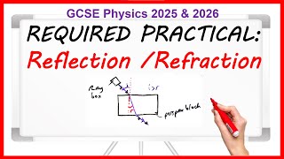 Reflection amp Refraction  REQUIRED PRACTICAL GCSE Physics Paper 2 [upl. by Leiru]